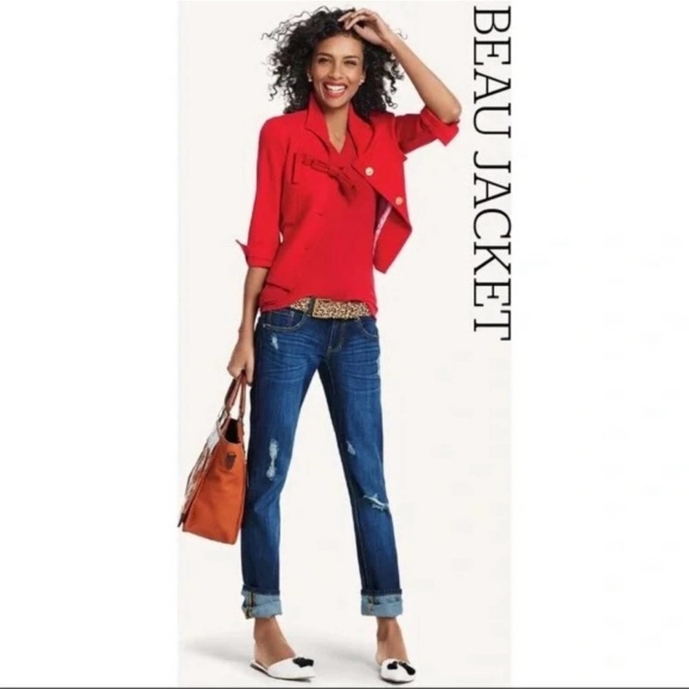 Cabi Beau Bow Cropped Jacket